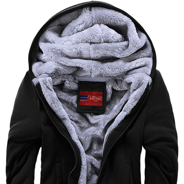 winter men hoodies add wool jacket hooded coat men